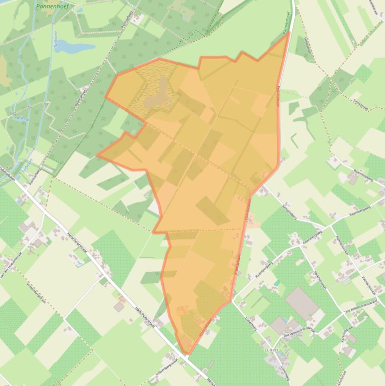 Kaart van postcodegebied 4882TA.