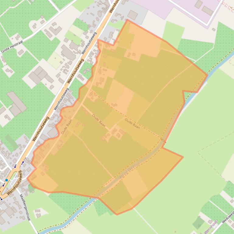 Kaart van postcodegebied 4884AN.