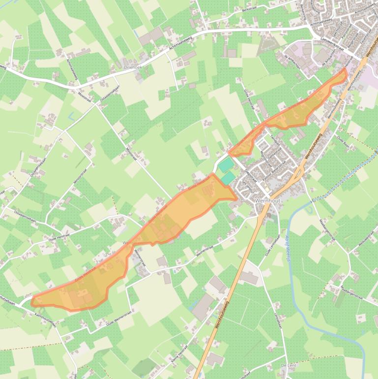 Kaart van postcodegebied 4884JA.