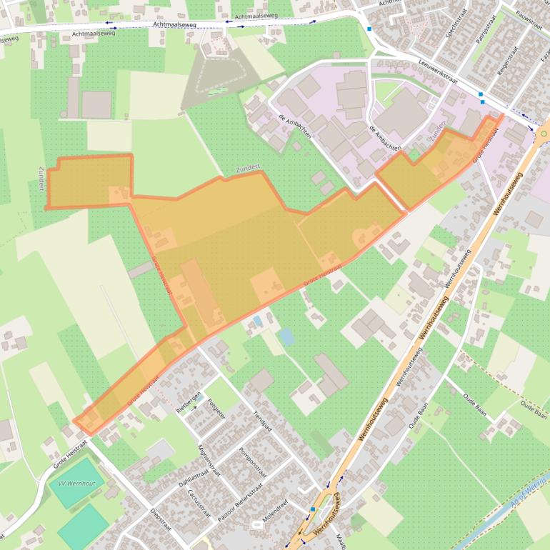 Kaart van postcodegebied 4884JB.