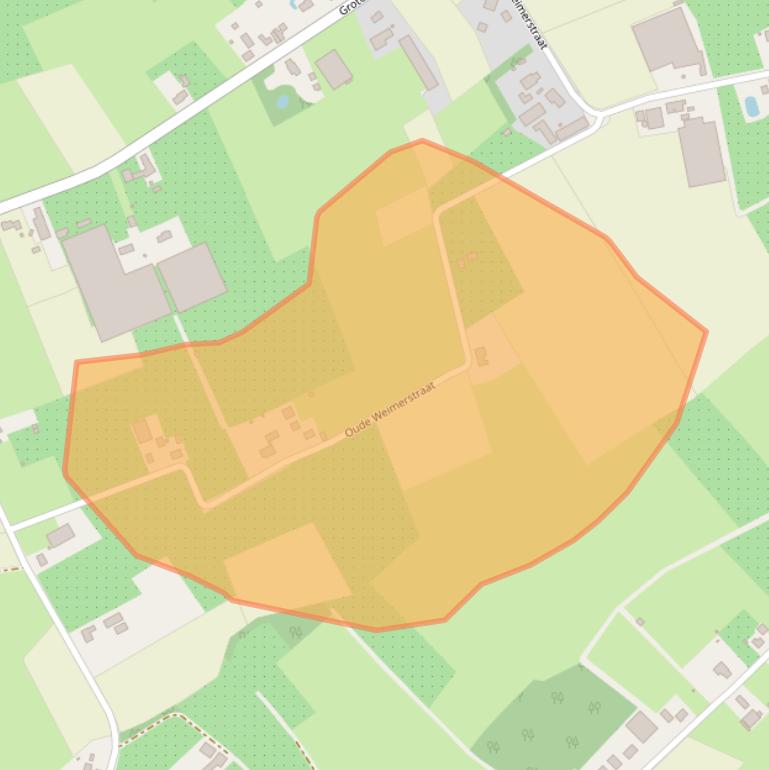 Kaart van postcodegebied 4884MB.