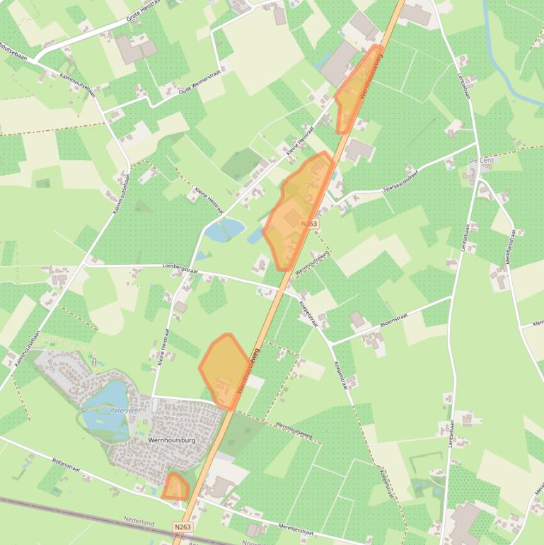 Kaart van postcodegebied 4884MD.