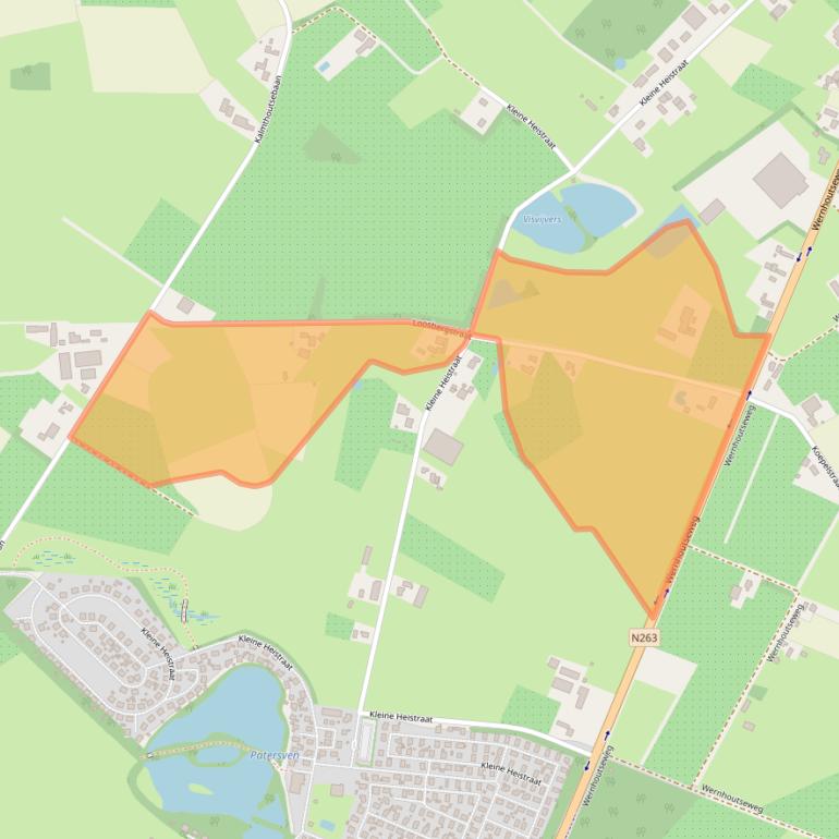 Kaart van postcodegebied 4884MG.