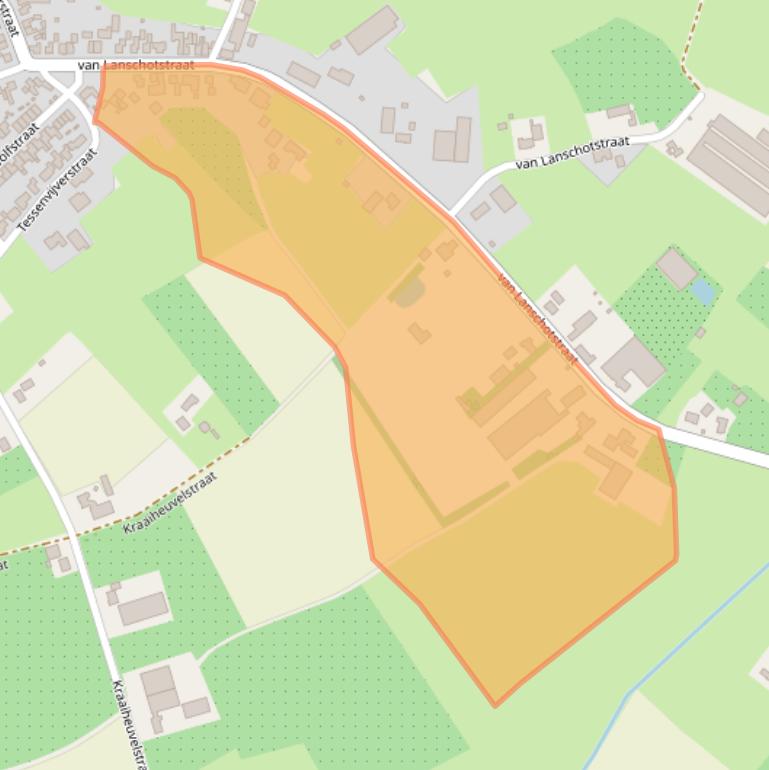 Kaart van postcodegebied 4885AC.