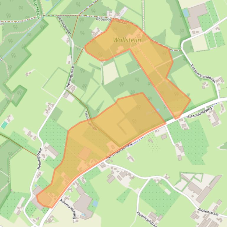 Kaart van postcodegebied 4885AS.