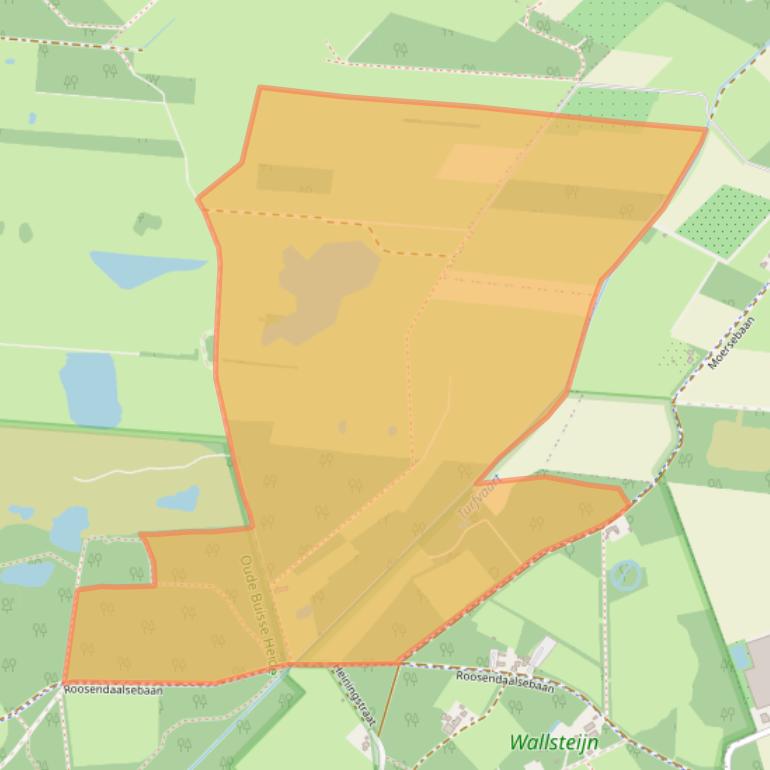 Kaart van postcodegebied 4885KB.