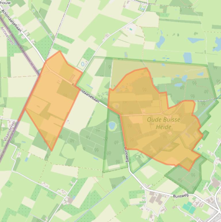 Kaart van postcodegebied 4885KC.