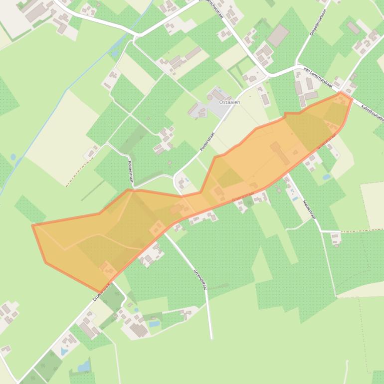Kaart van postcodegebied 4885LC.