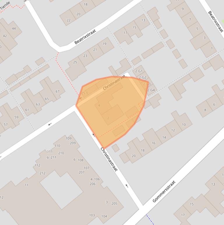 Kaart van postcodegebied 4891AV.