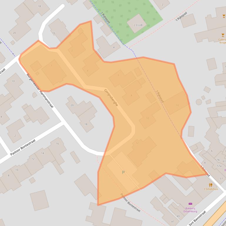 Kaart van postcodegebied 4891BK.