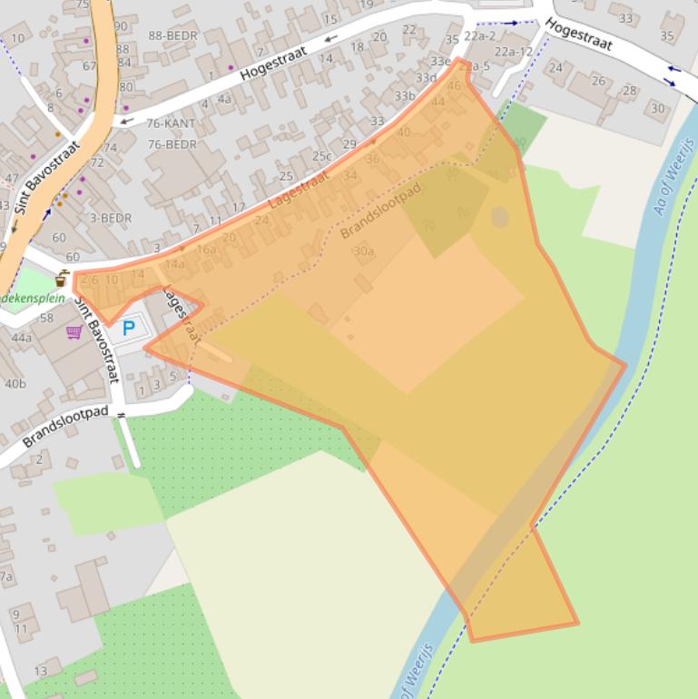 Kaart van postcodegebied 4891CD.