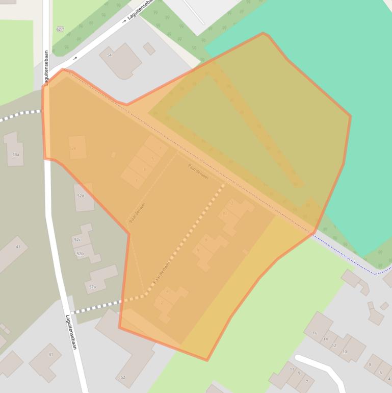 Kaart van postcodegebied 4891KA.