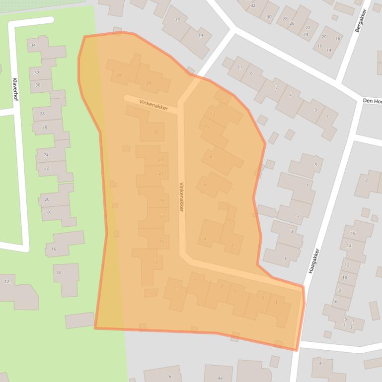 Kaart van postcodegebied 4891NA.