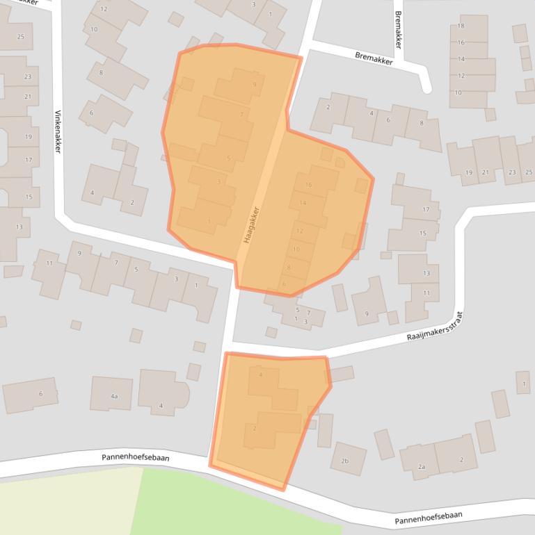 Kaart van postcodegebied 4891NB.