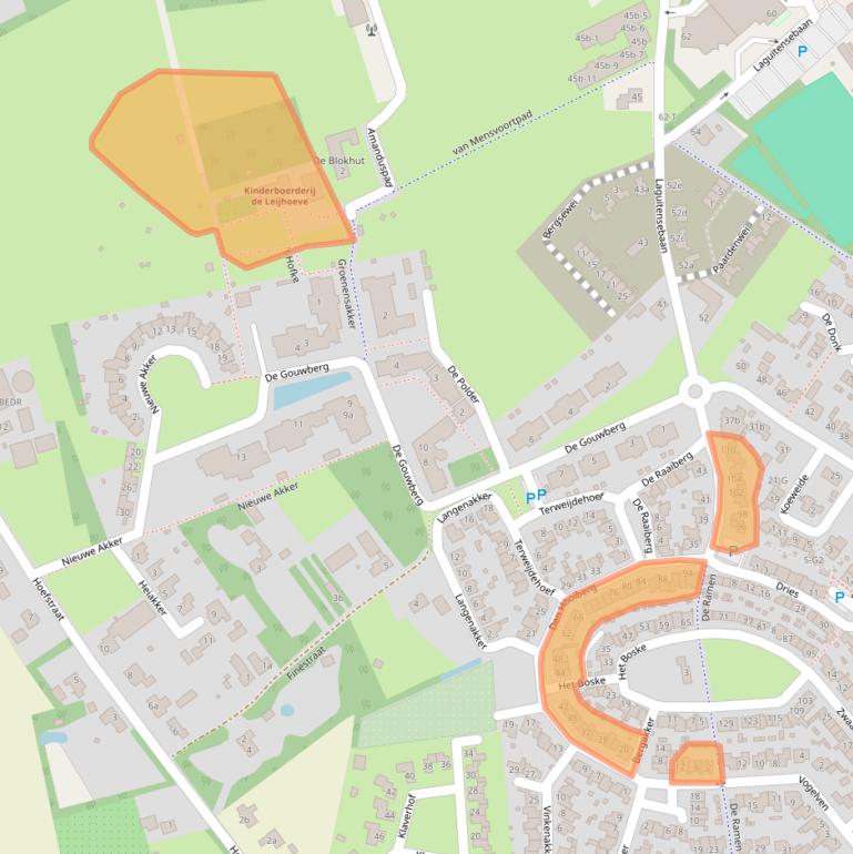 Kaart van postcodegebied 4891NL.