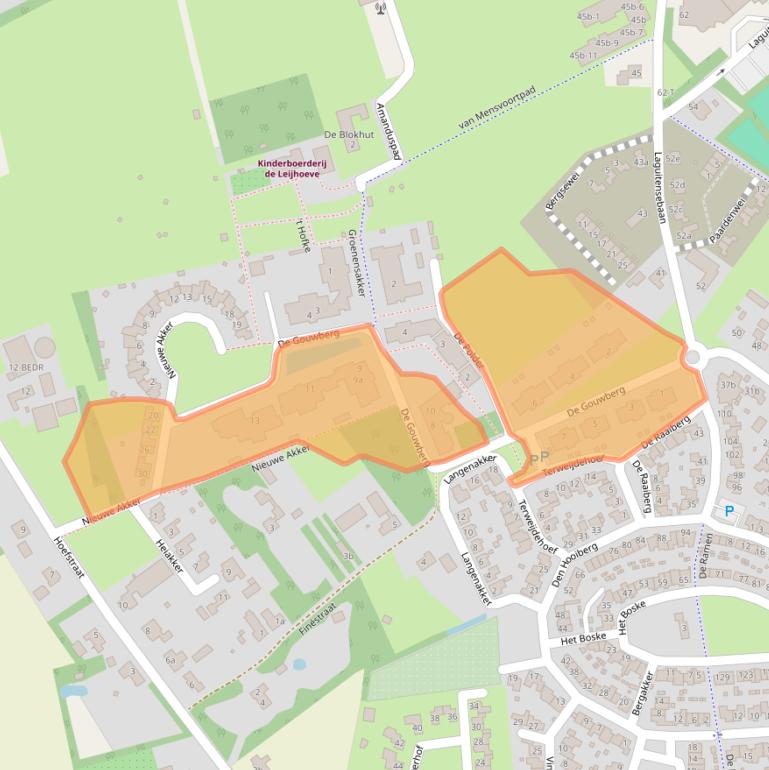 Kaart van postcodegebied 4891NP.