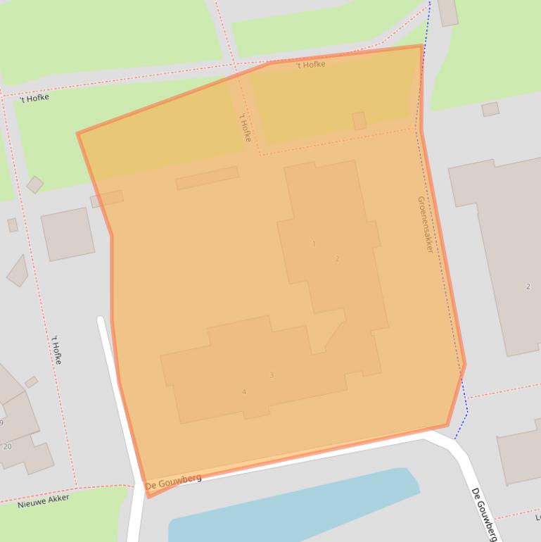 Kaart van postcodegebied 4891NT.