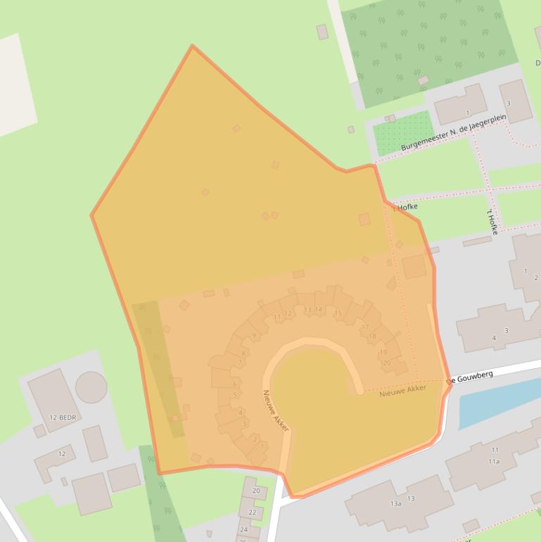 Kaart van postcodegebied 4891NV.