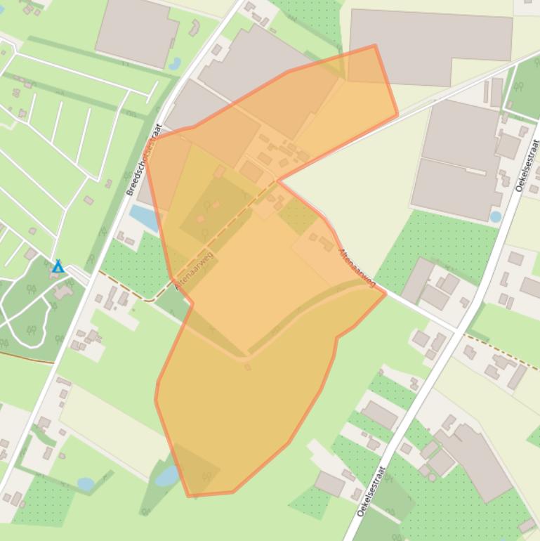 Kaart van postcodegebied 4891PJ.