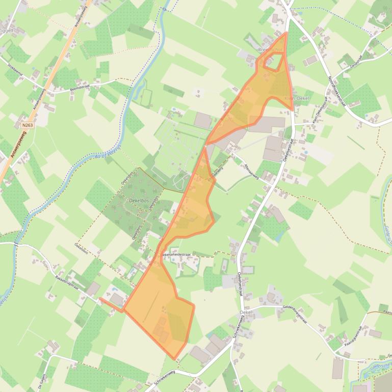 Kaart van postcodegebied 4891PK.