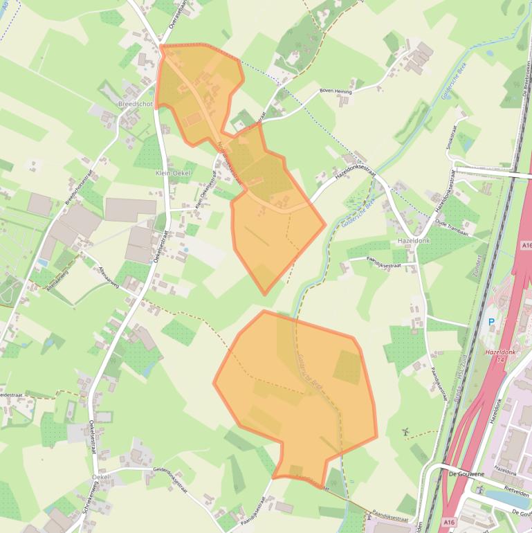 Kaart van postcodegebied 4891PM.
