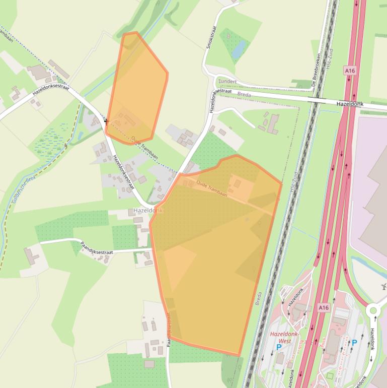 Kaart van postcodegebied 4891PS.