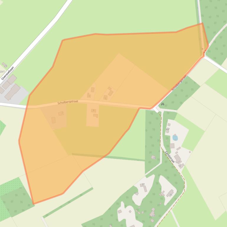 Kaart van postcodegebied 4891RE.