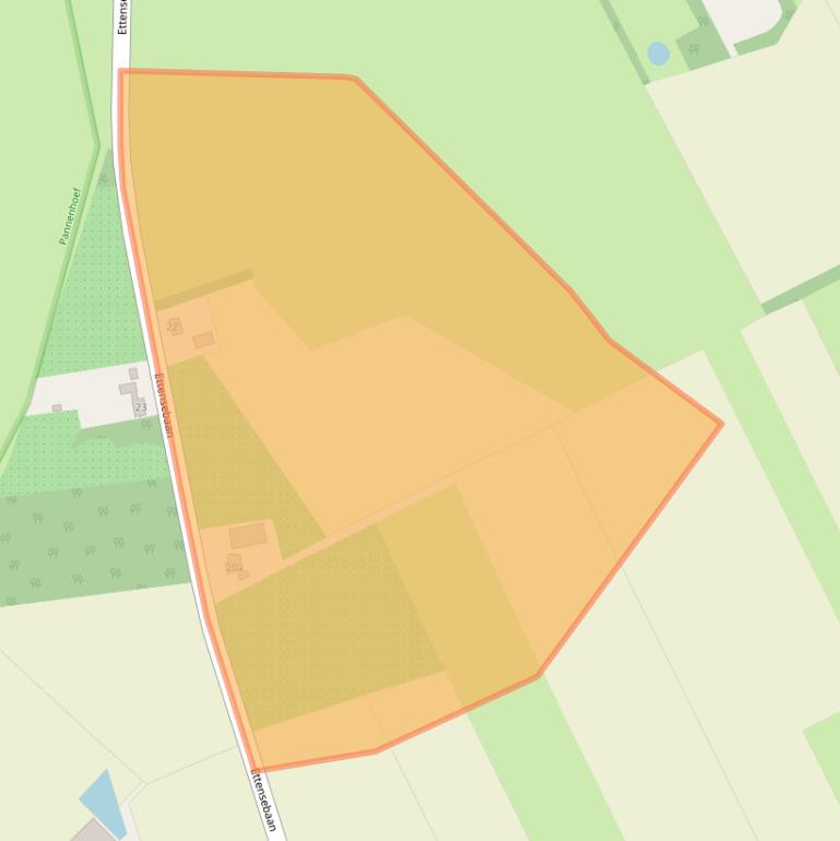 Kaart van postcodegebied 4891TH.