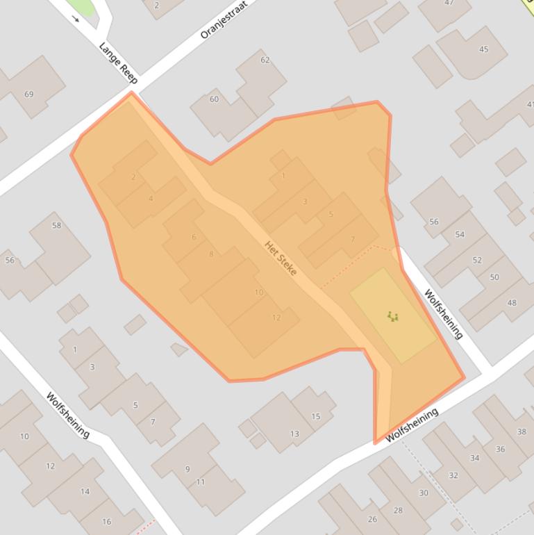 Kaart van postcodegebied 4891WS.