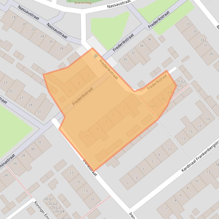 Kaart van postcodegebied 4891XE.