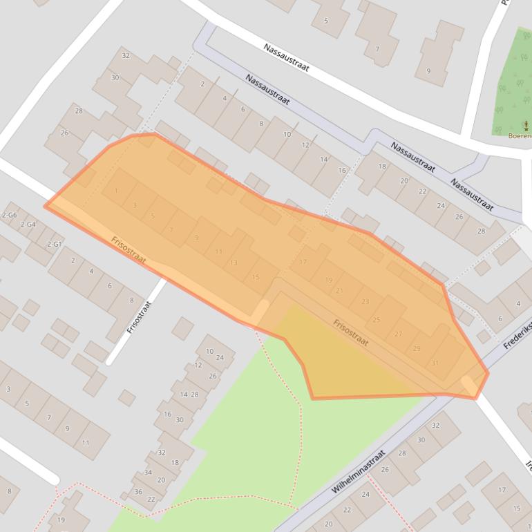 Kaart van postcodegebied 4891XW.