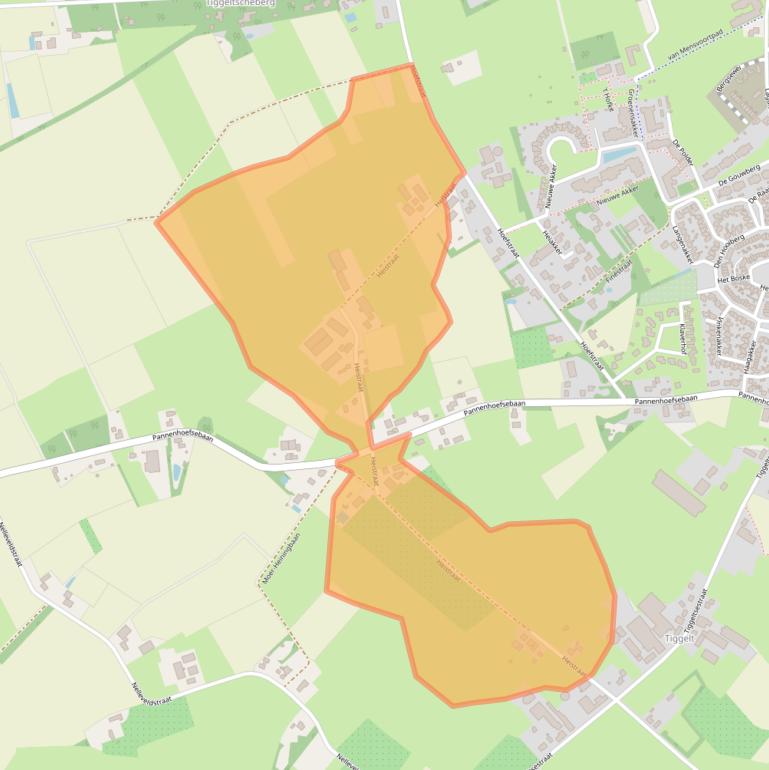 Kaart van postcodegebied 4891ZG.