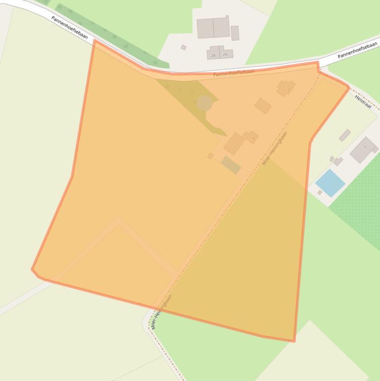 Kaart van postcodegebied 4891ZH.