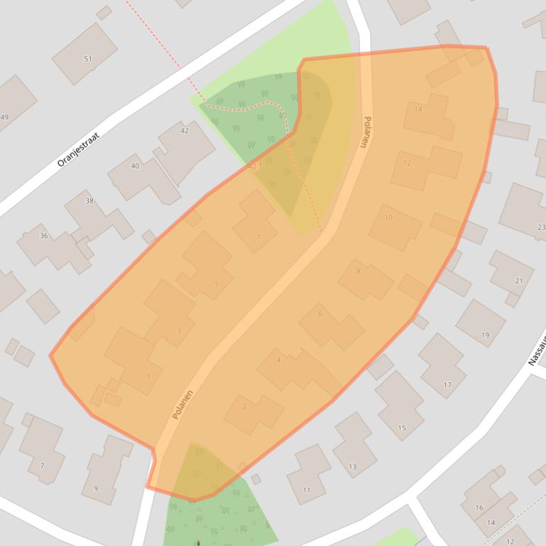 Kaart van postcodegebied 4891ZW.