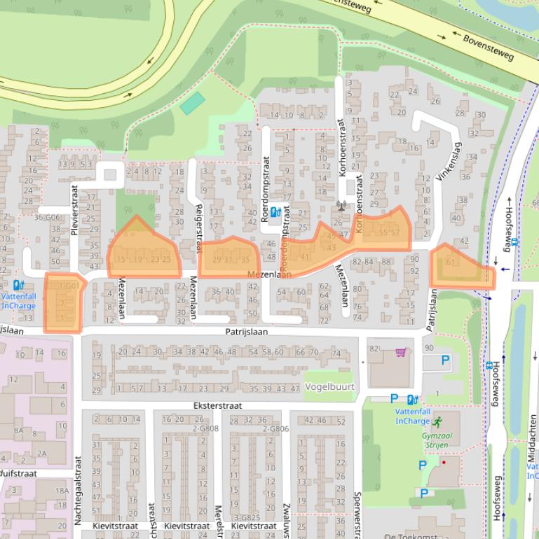 Kaart van postcodegebied 4901AA.