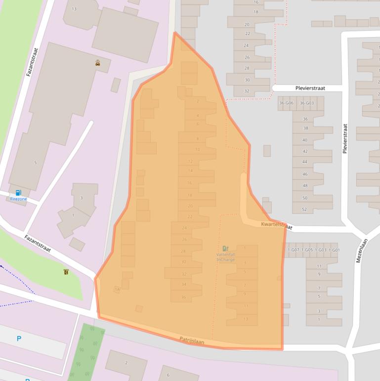 Kaart van postcodegebied 4901AD.