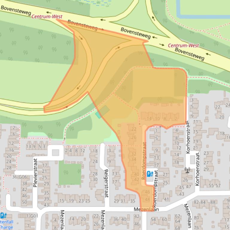 Kaart van postcodegebied 4901AL.