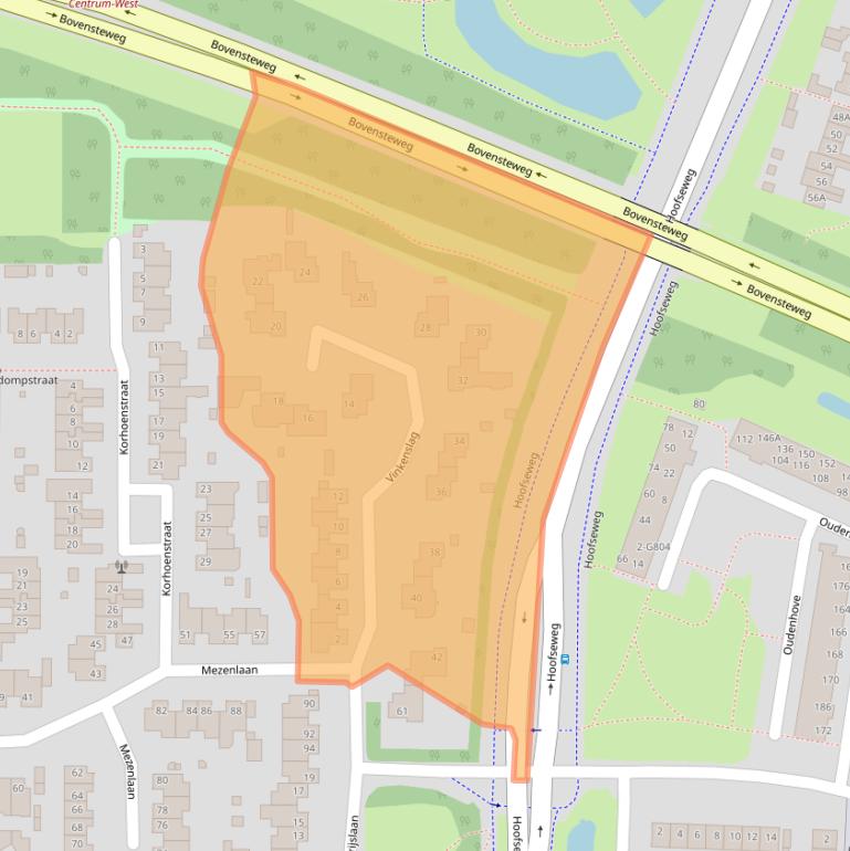 Kaart van postcodegebied 4901AP.