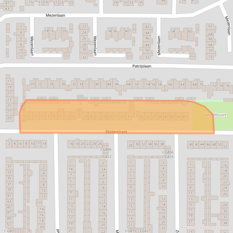 Kaart van postcodegebied 4901BA.