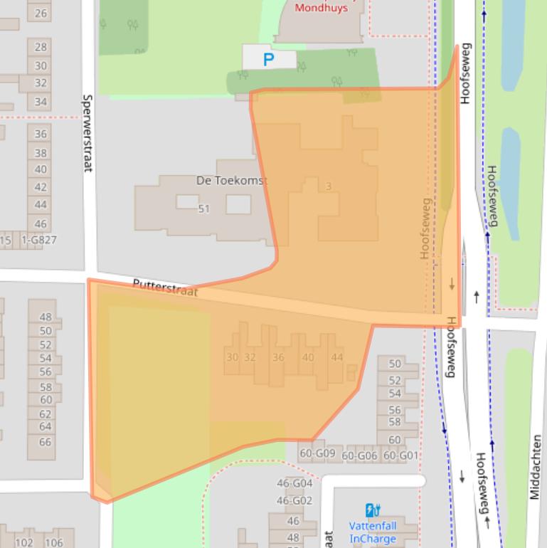 Kaart van postcodegebied 4901BE.