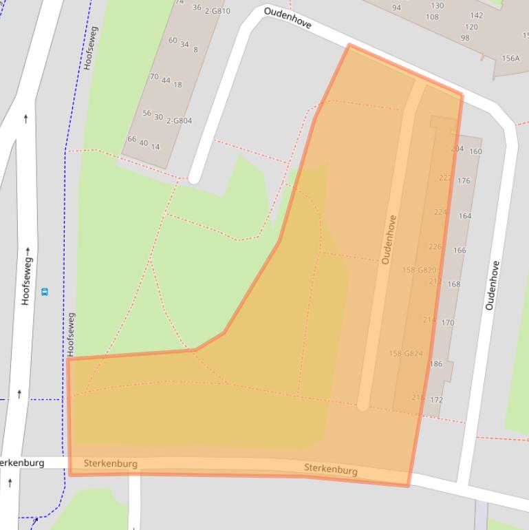 Kaart van postcodegebied 4901CG.