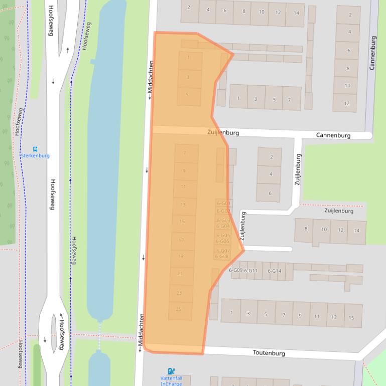 Kaart van postcodegebied 4901CH.