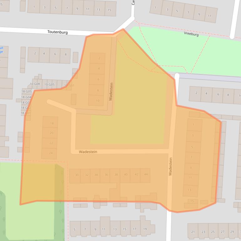 Kaart van postcodegebied 4901CP.