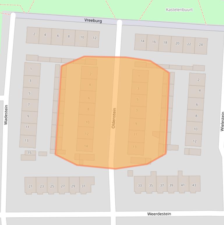 Kaart van postcodegebied 4901CR.