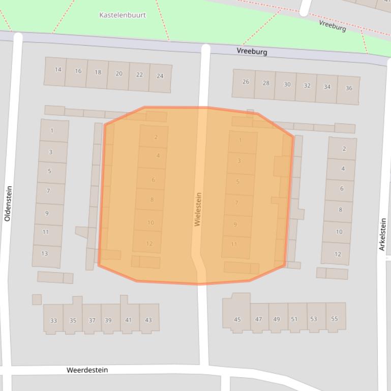 Kaart van postcodegebied 4901CS.