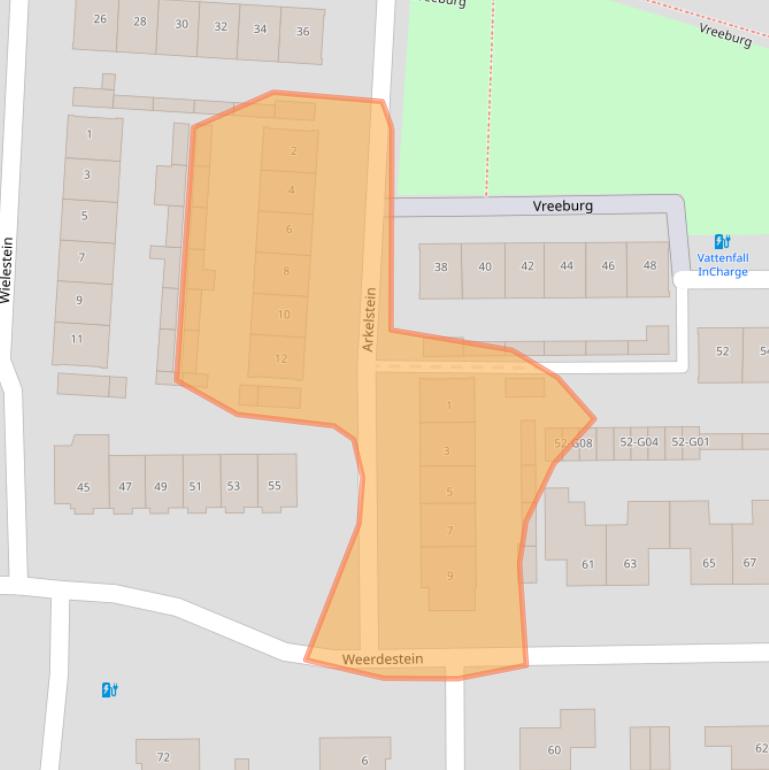 Kaart van postcodegebied 4901CT.