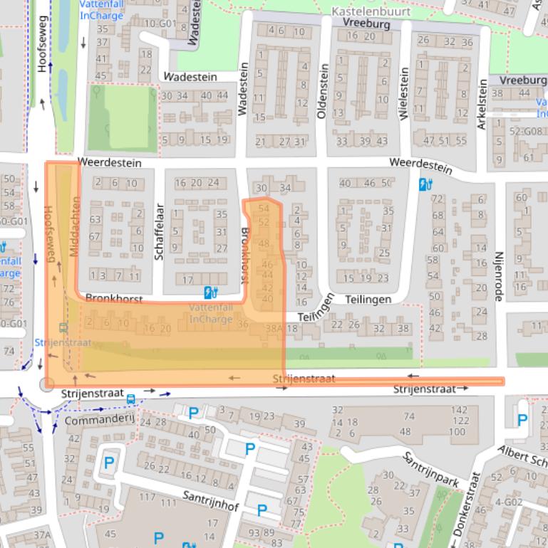 Kaart van postcodegebied 4901DD.