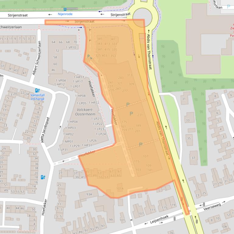 Kaart van postcodegebied 4901GB.