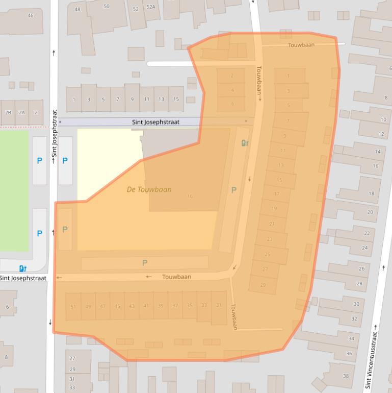 Kaart van postcodegebied 4901GG.