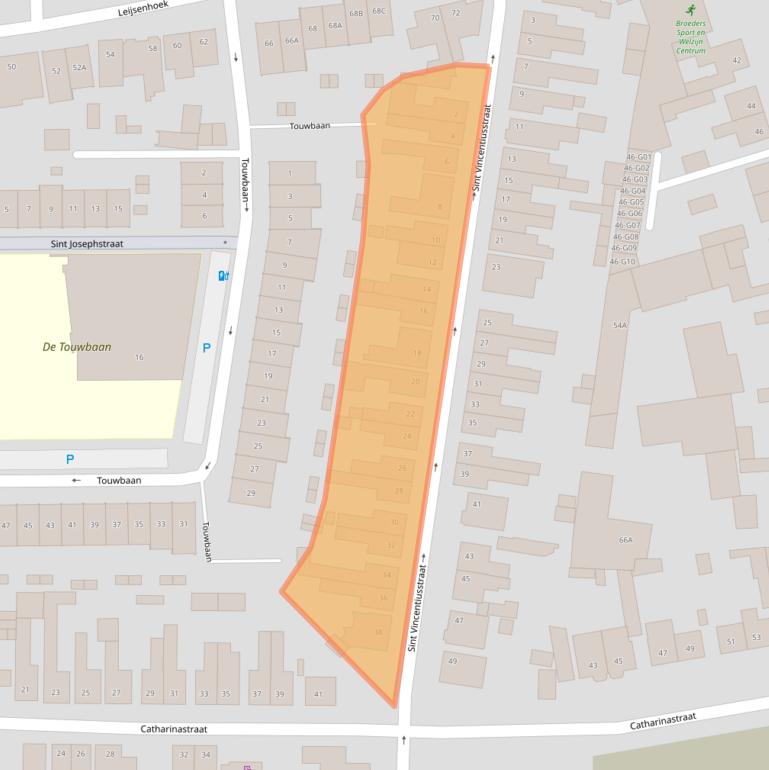 Kaart van postcodegebied 4901GK.